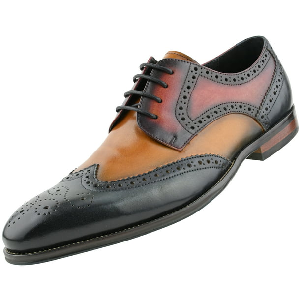 Men Brogue Slip On Pointy Toe Dress Formal Oxfords Tassel Loafers Wing Tip Shoes 